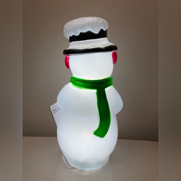 Holiday Time 11” Tabletop Snowman Blow Mold NWT - Picture 5 of 5